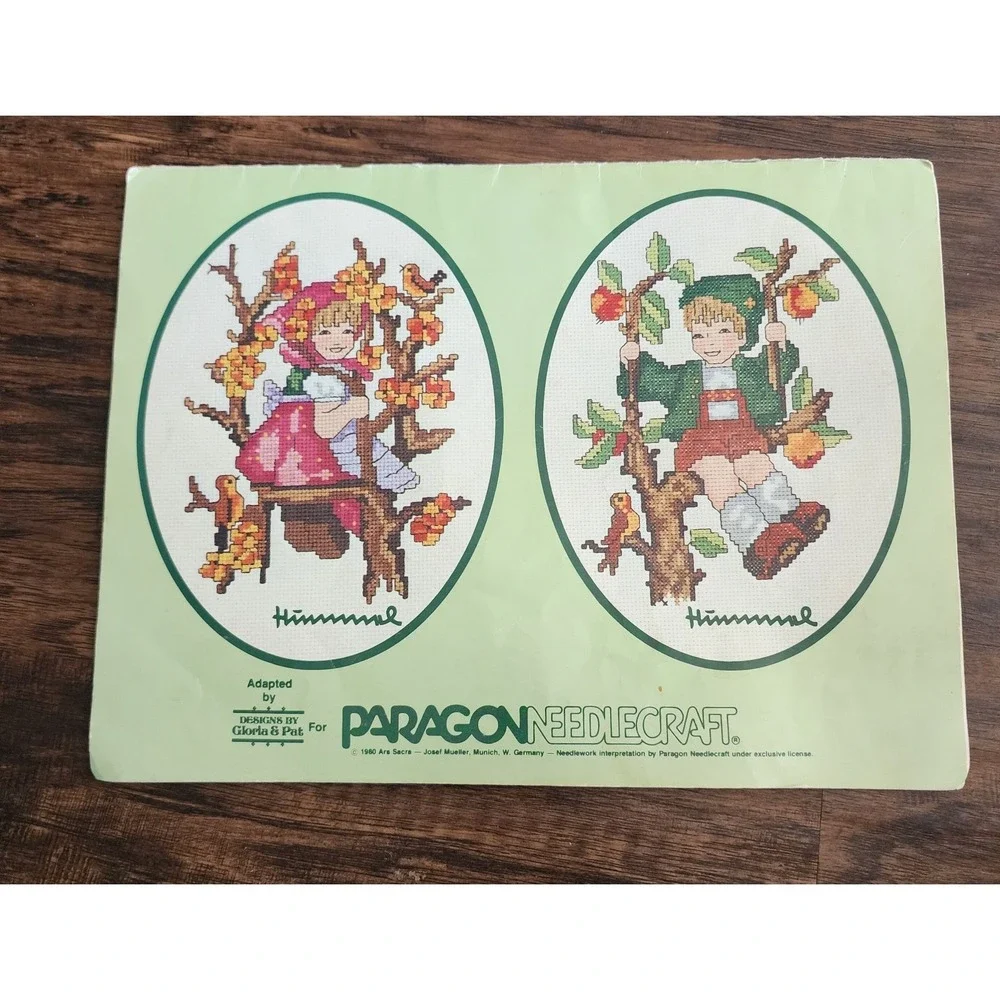 Norman Rockwell Hummel Paragon Needlecraft Counted Cross Stitch Vintage Books